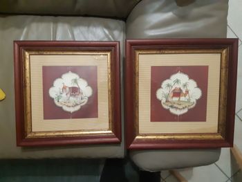 Lot 2 tableaux et cadres Bois
