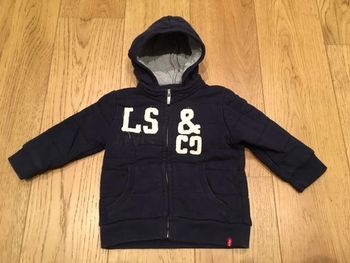 Gilet Levi's bleu garçon hiver 18 mois