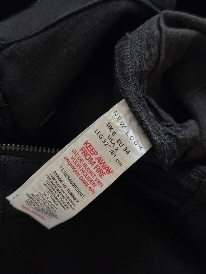 Pantalon type jean en coton taille haute - photo numéro 7