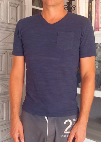 t-shirt CELIO bleu marine