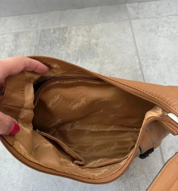 Sac à main Francinel en cuir brun très bon état - photo numéro 9