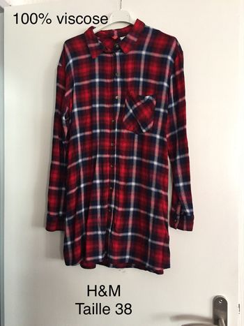 Chemise à carreaux H&M Taille 38