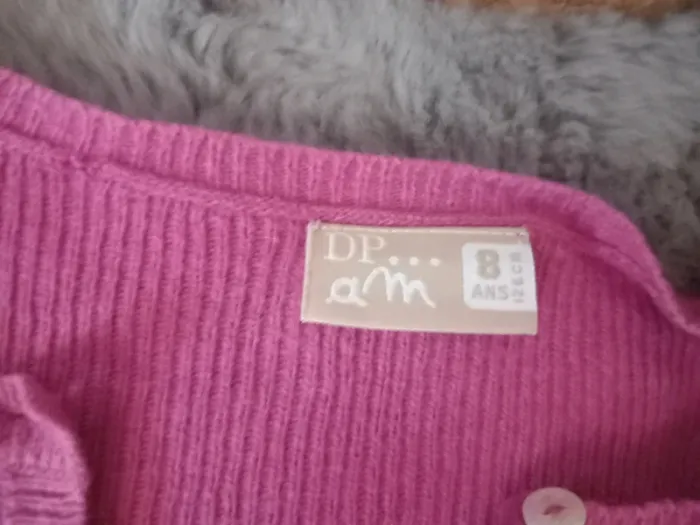 Gilet rose (8 ans) - photo numéro 3