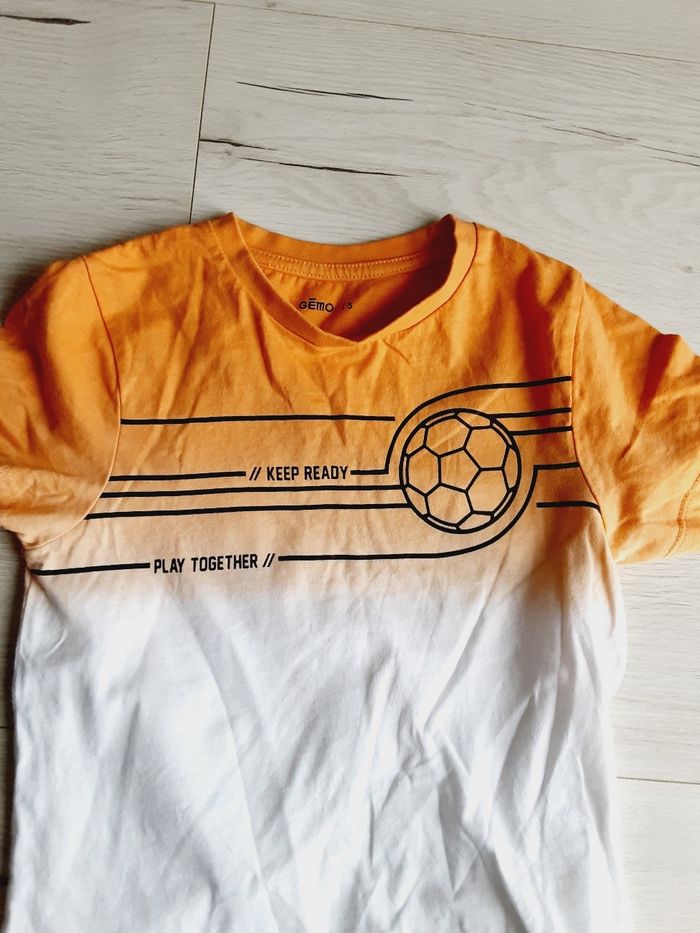 Vêtement garçon tee-shirt manches courtes football foot Gémo 5 ans - photo numéro 4