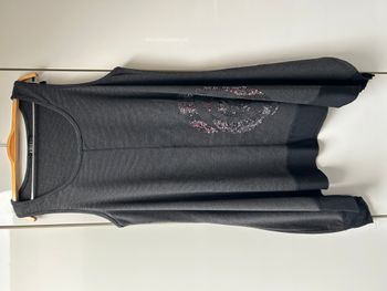 Robe grise asymétrique Cicero - Taille Unique