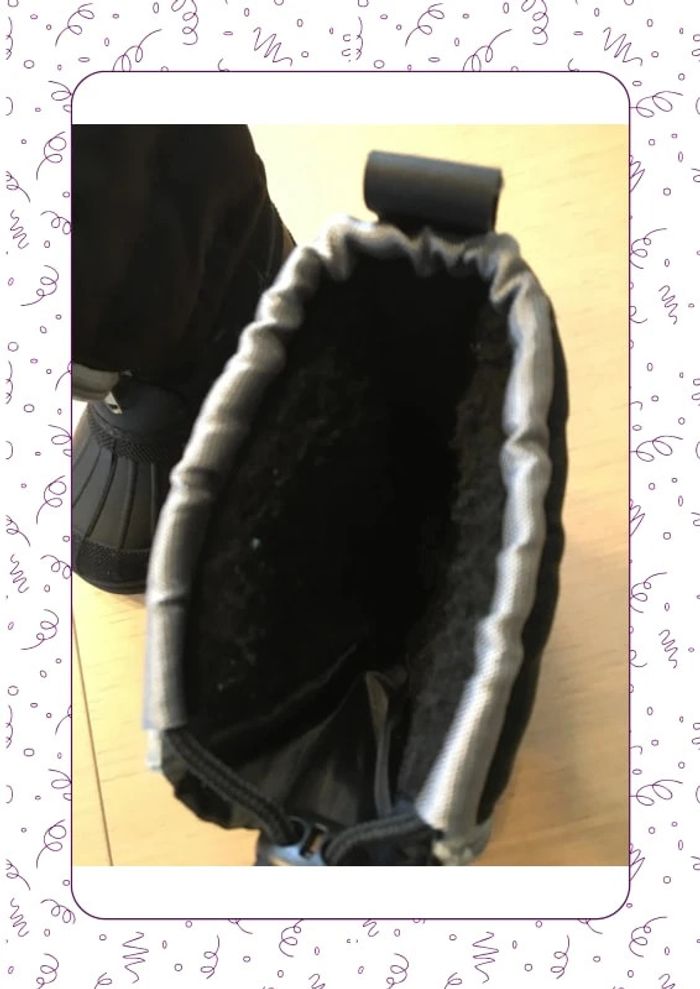 Bottes de neige noires taille 27 - photo numéro 5