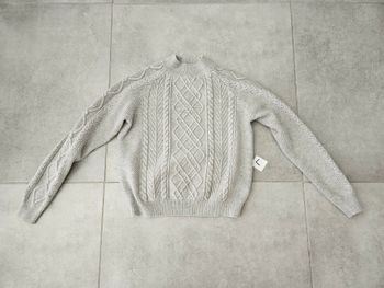 Pull mailles gris femme taille L