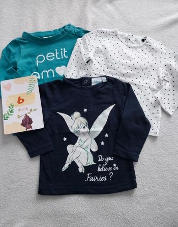 Lot 3 t-shirt 6 mois