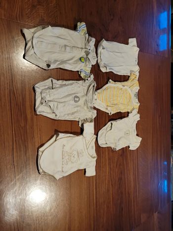 Lot de 6bodies manches courtes