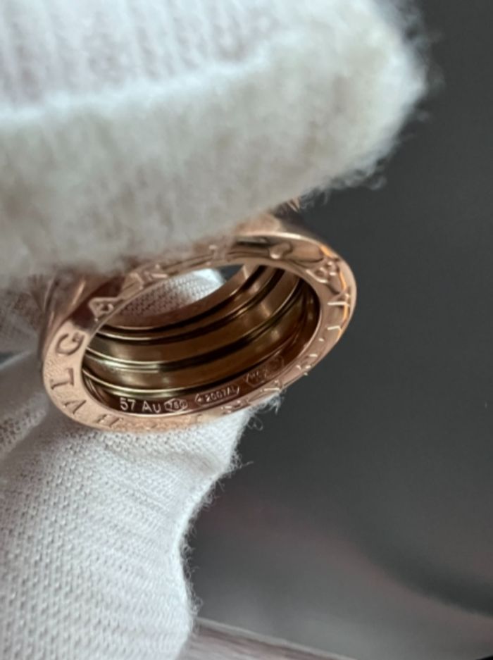 Bague Bulgari Classic Spring, taille 7, or rose - photo numéro 2