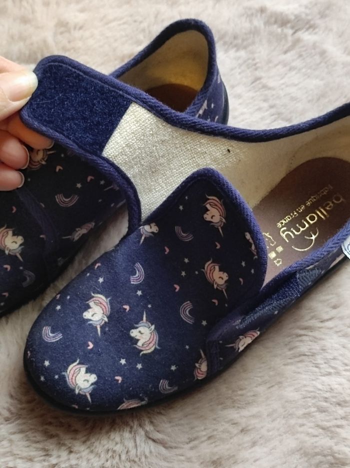 Pantoufles cuir licornes taille 33 - photo numéro 4