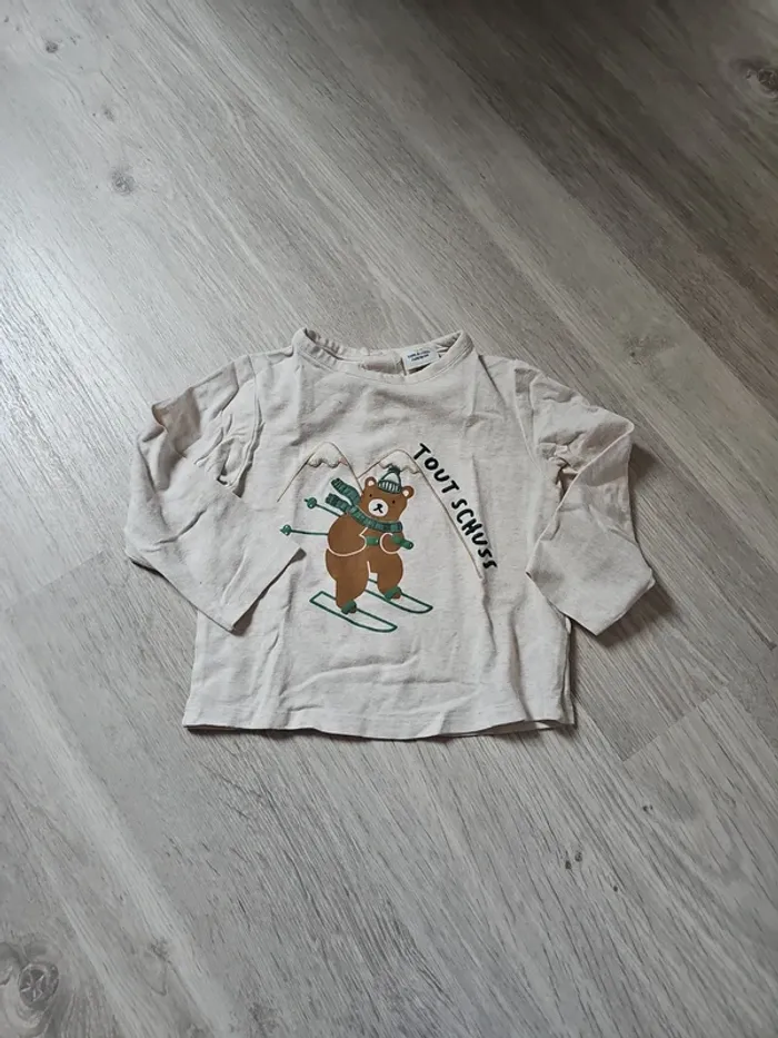 Tee-shirt ours ski - Tape à l'œil - 24 mois/86 cm