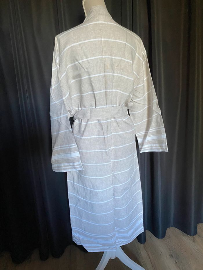 Robe de chambre en lin lavé Unisexe - photo numéro 3