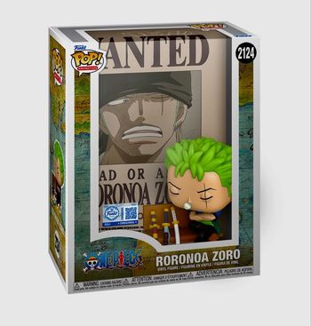 Funko pop one piece - roronoa zoro (wanted poster)