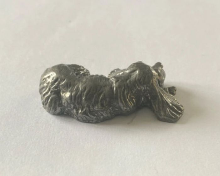 Figurine chien en étain - photo numéro 3