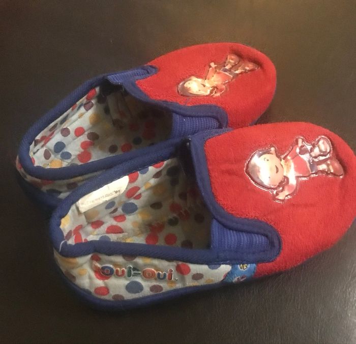 Chaussons »Oui-Oui »rouges et bleus - photo numéro 6