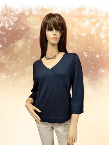 Un Jour Ailleurs pull marine * taille 1 *