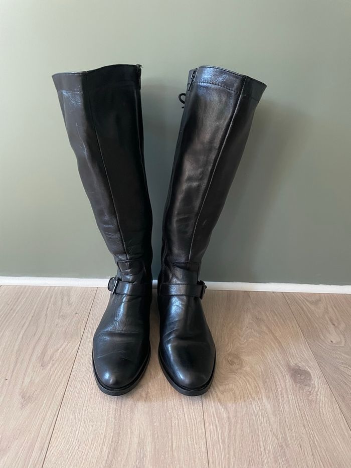 Bottes cuir à lacets - photo numéro 5