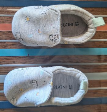 Chausson gris bébé