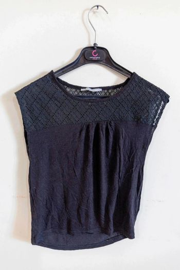 C50 blouse noir Etam XS