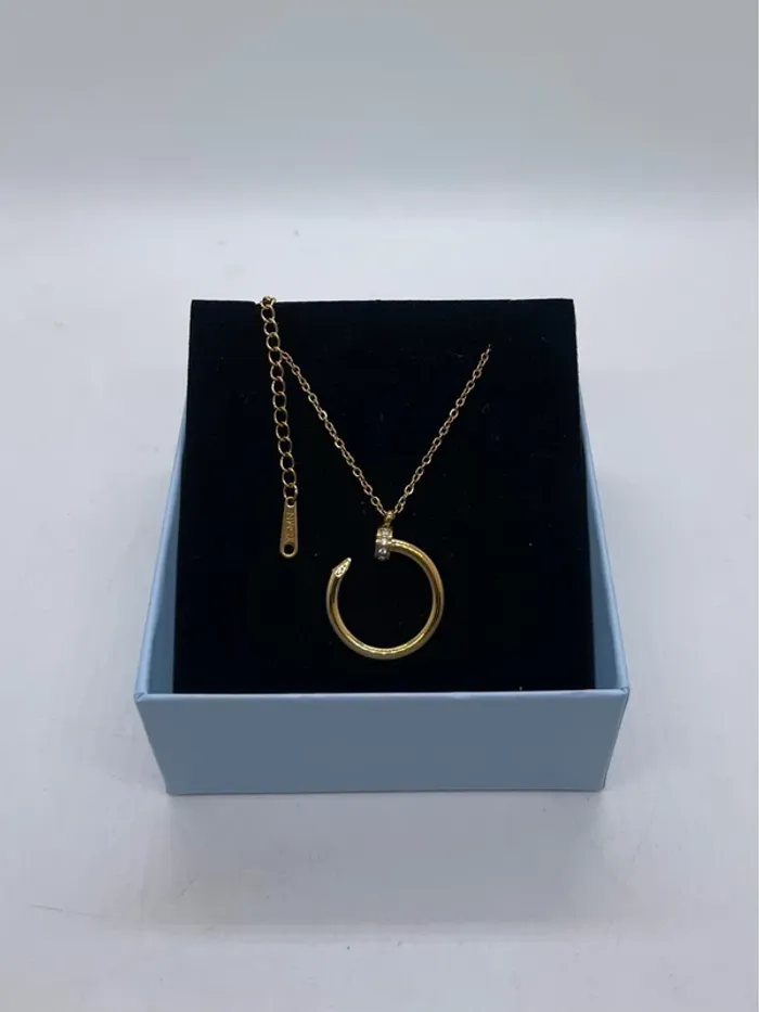 Collier en acier inoxydable strass - photo numéro 4