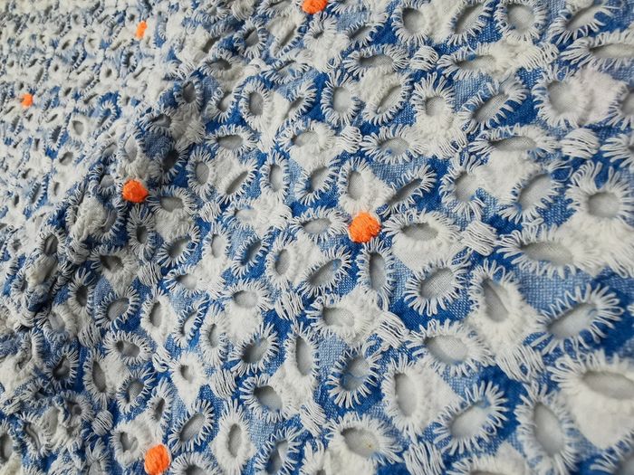 🌺Très joli short Billieblush dentelle fille 12mois bleu blanc corail - photo numéro 9