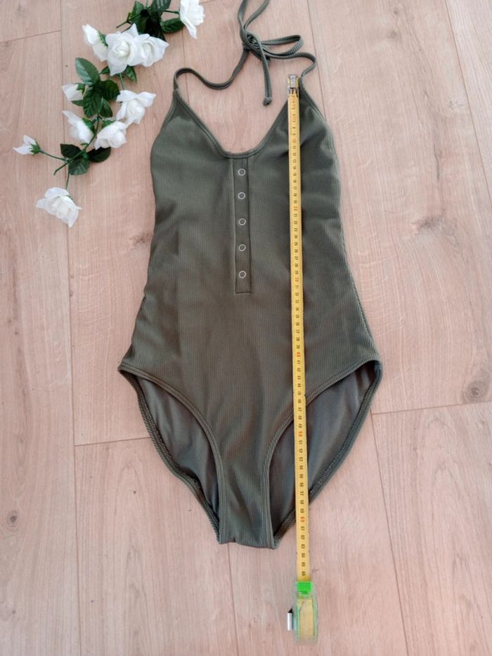 Maillot de bain une pièce kaki femme c84 - photo numéro 6