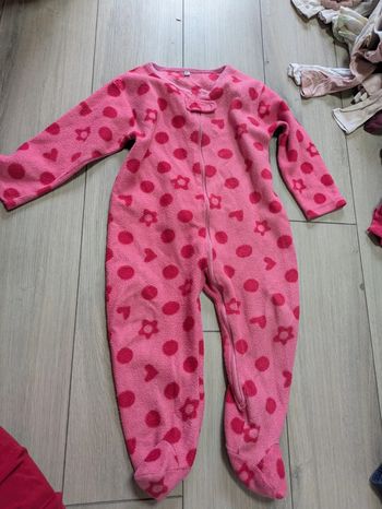 Pyjama polaire 18 mois rose pilou pilou