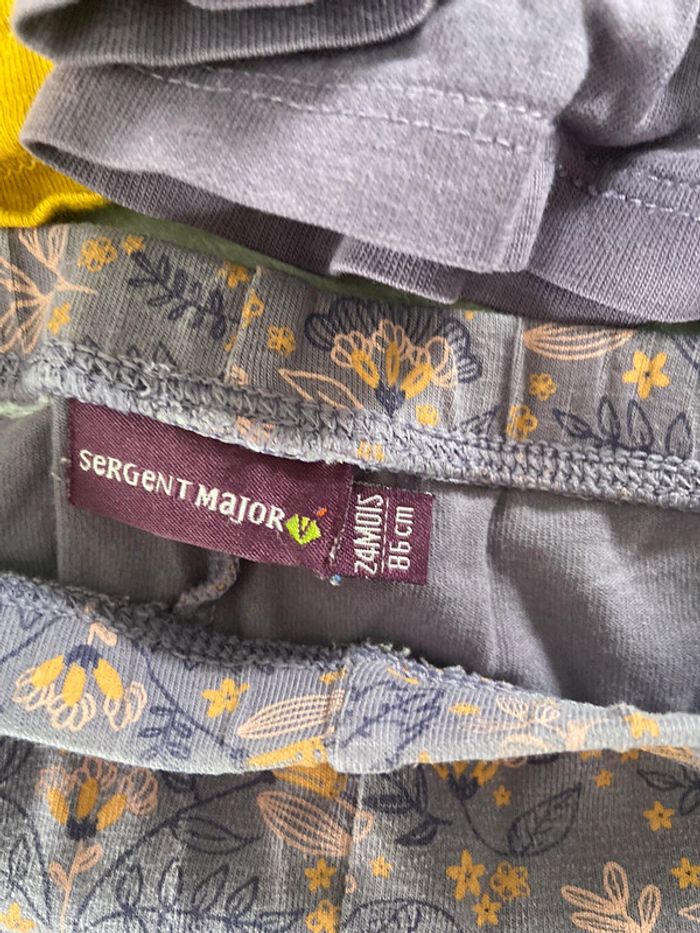 Ensemble 2 t shirt manche longue + legging sergent major 2 ans - photo numéro 2