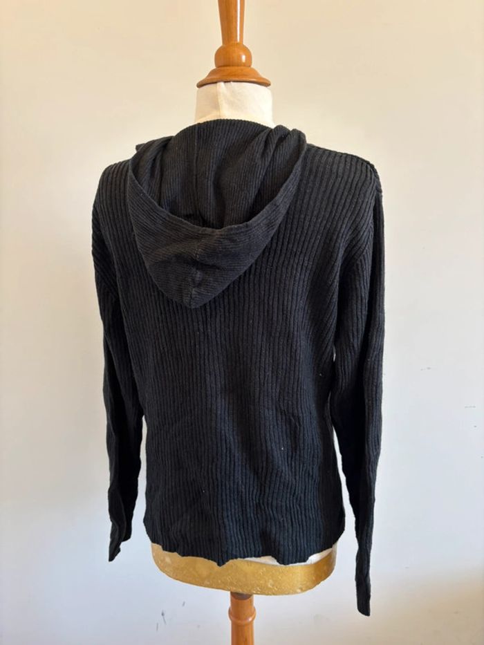 Pull noir à capuche Tommy Hilfiger - photo numéro 5
