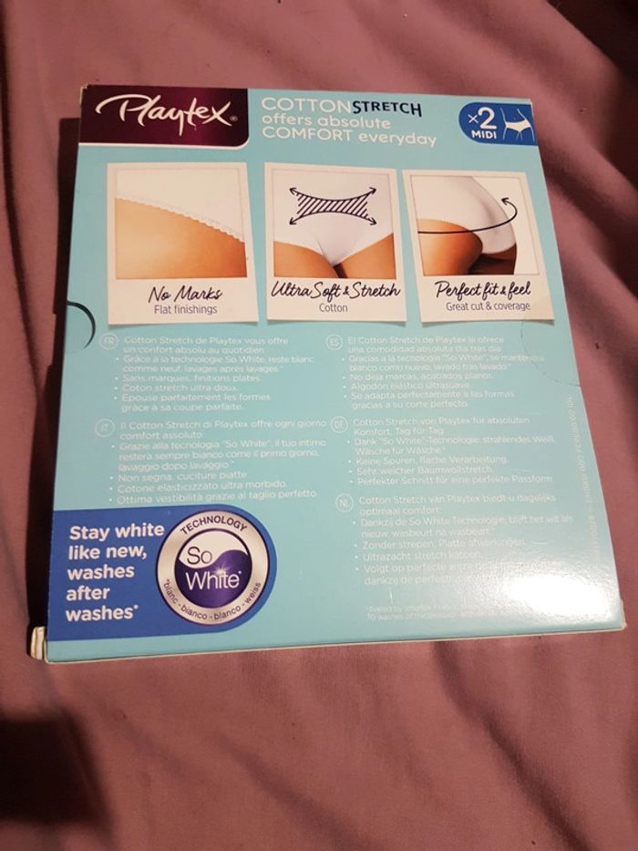 Culottes playtex midi 52 blanches - photo numéro 3