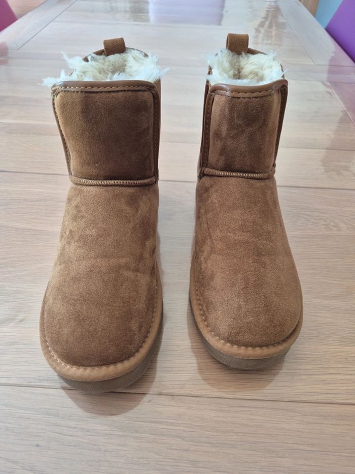 Bottines suédine fourrées - photo numéro 3