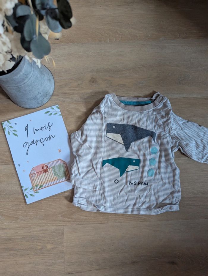 T-shirt manches longues 9 mois Obaibi