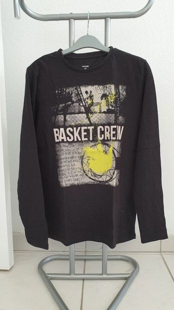 Tee-shirt manches longues enfant 14 ans basket kiabi