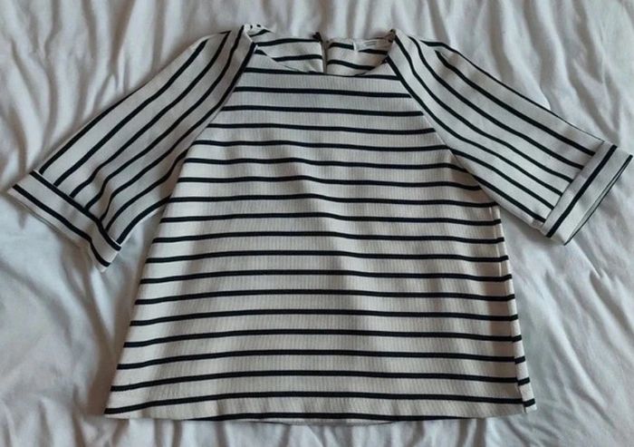 Top marinière Mango taille M 36-38 - photo numéro 2