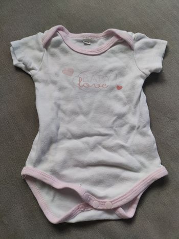 Body blanc été 6 mois