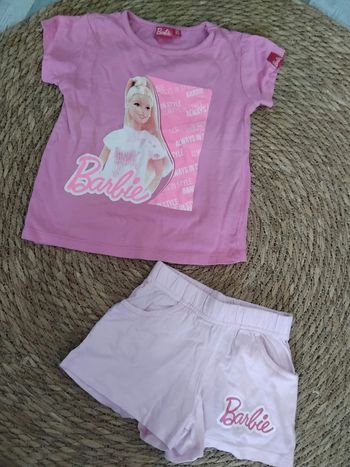 Ensemble plage fille Barbie 4 ans