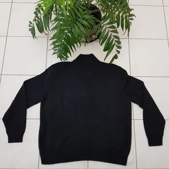 Pull Camionneur half demi zip Ralph Lauren XXL Noir - photo numéro 3