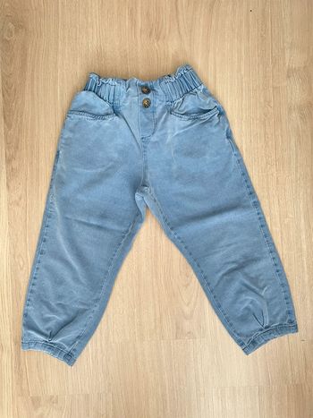 Pantalon fluide bleu fille 6 ans