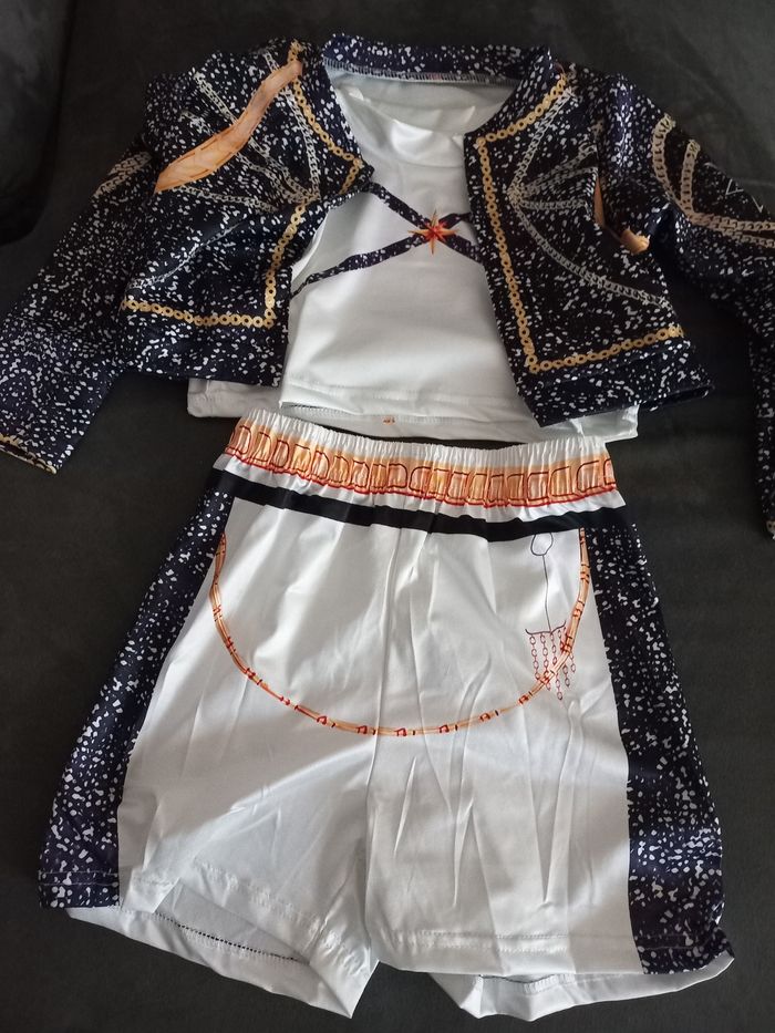 Deguisement 3 pièces kpop demon hunters hunter 5/6 ans veste short