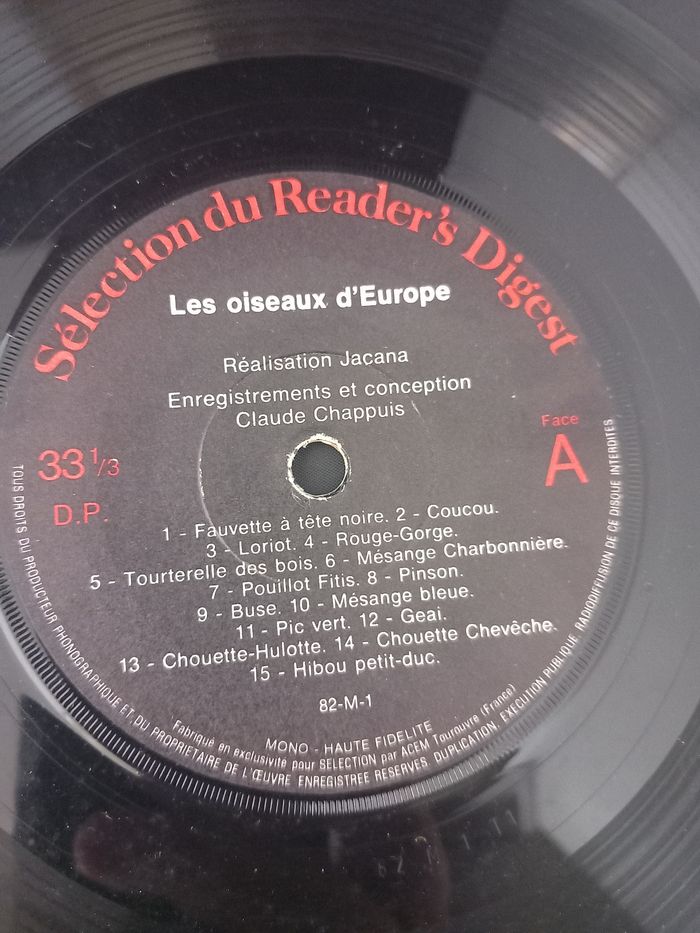 45T Les oiseaux d'Europe - photo numéro 4
