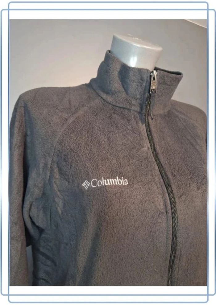 Polaire full zip columbia femme noir - taille M / brodé (270) - photo numéro 3
