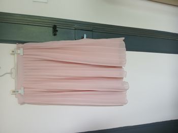 jupe longue plissée rose