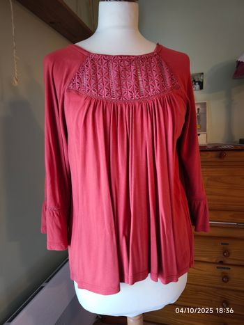 🌟Blouse fluide avec broderie 40