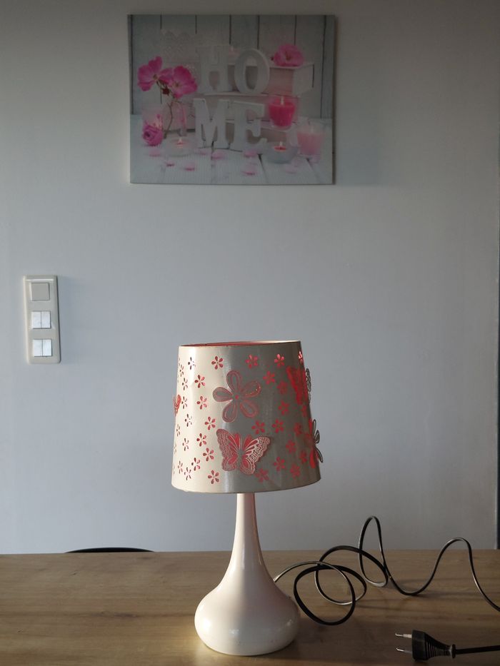 Lampe motif lumière rose - photo numéro 9