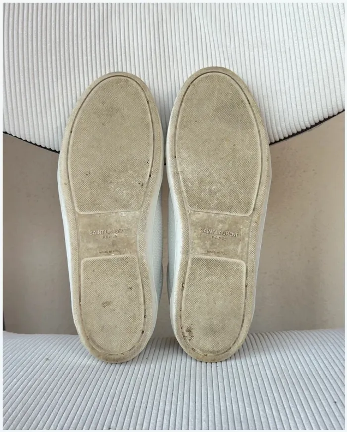 Baskets Saint Laurent blanches 38 TBE - photo numéro 6