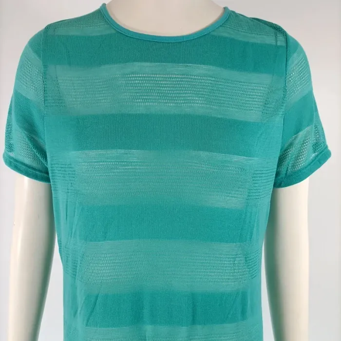 Robe longue bleue turquoise verte ajourée avec dos nu - robe de plage Taille 38 - A135 - photo numéro 2