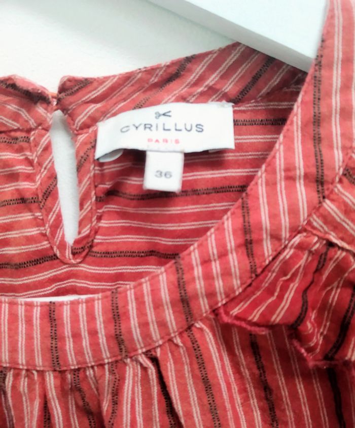 Blouse rouge Cyrillus t 36 - photo numéro 2