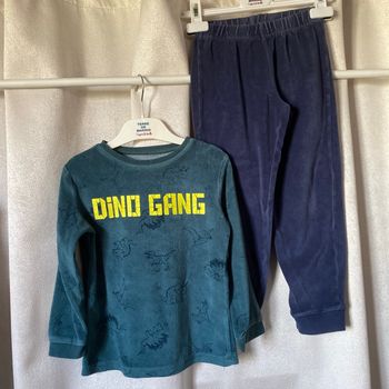 Pyjama velours dinosaures 6 ans inextenso