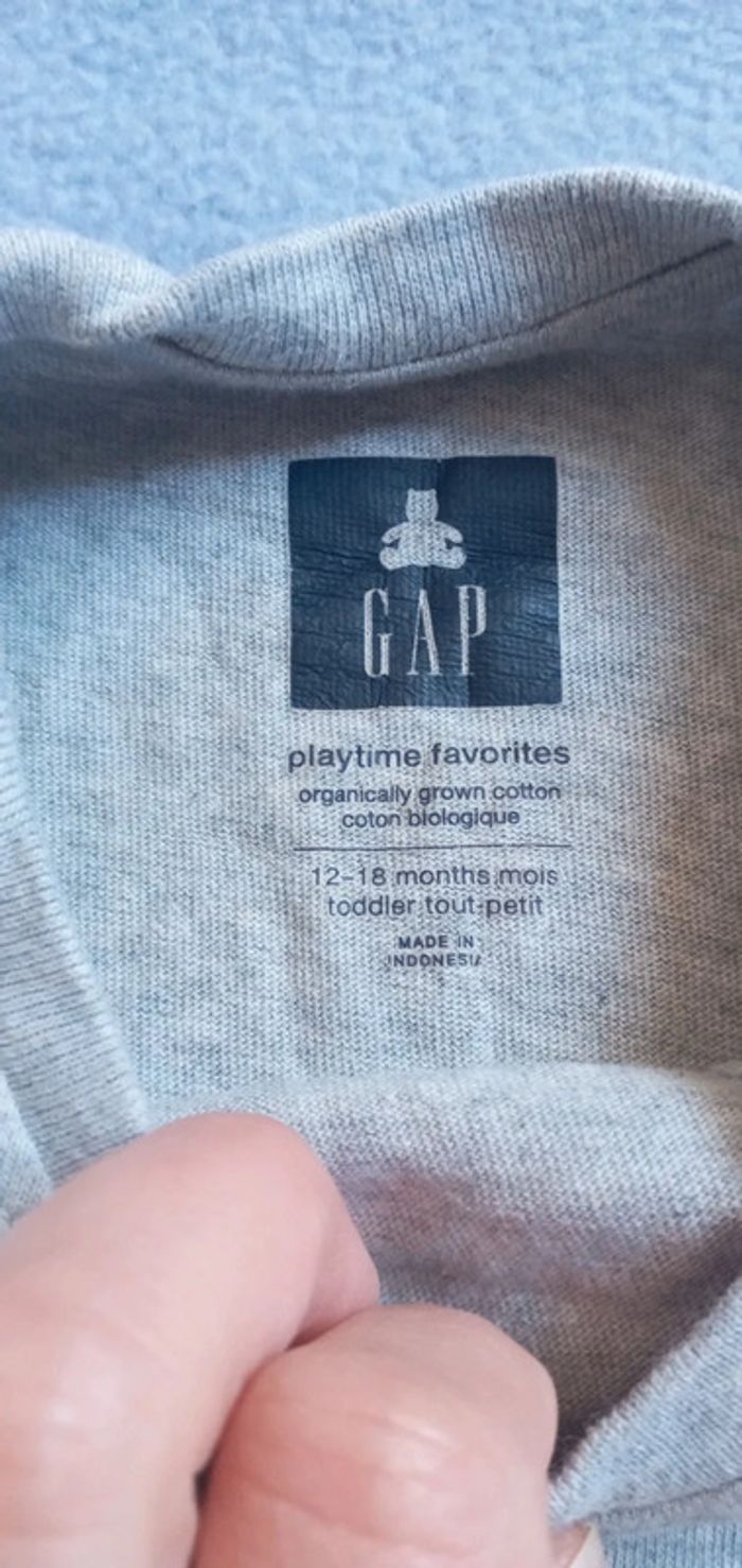 Tee-shirts GAP taille 12-18 mois - photo numéro 2